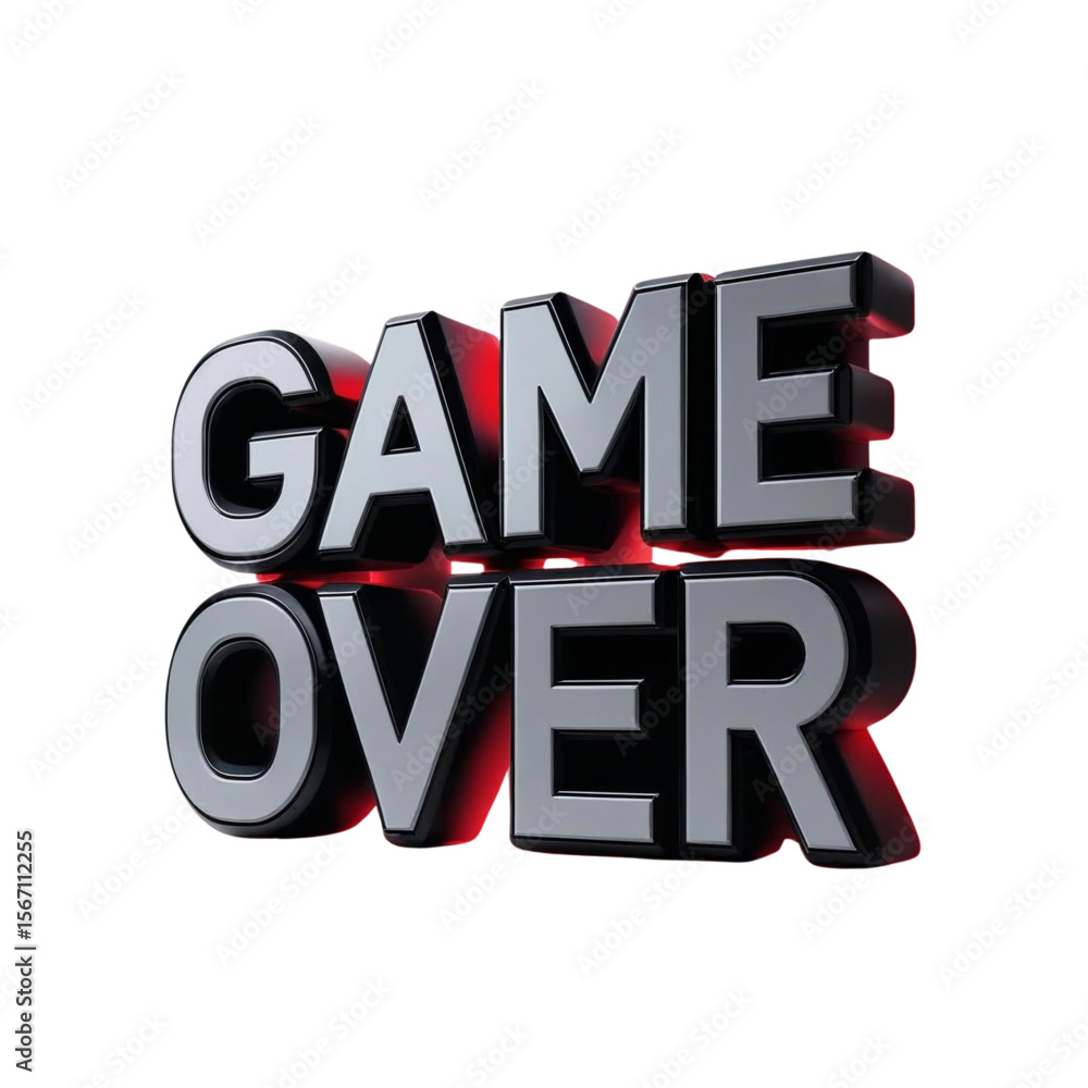 Fototapete level complete screen with game over text effect for video console gaming and digital entertainment 