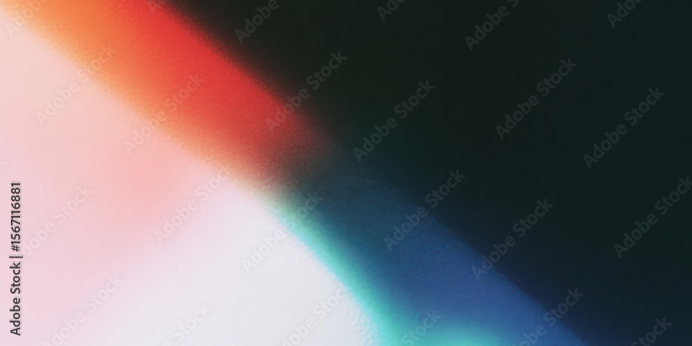 Poster abstract light bleed and color gradient pattern with grain texture. background for overlay effects a
