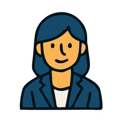 Colorful Icon — Modern Business Symbol, A vibrant vector illustration featuring clean lines and bold colors — ideal for corporate branding, office themes, editorial infographics, and digital UI.