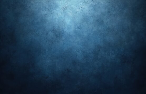 Dark blue textured background with misty effect. The abstract design creates atmospheric feeling. Grunge wall design wallpaper, photo. Ideal for graphic designs, decor, studio photo, art projects.