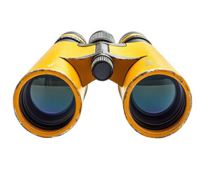 Exploring nature with binoculars adventure scenic view isolated on transparent background