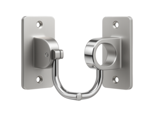 Swivel curtain rod brackets that allow curtains to be pulled aside fully, ideal for a sunlit apartment balcony.