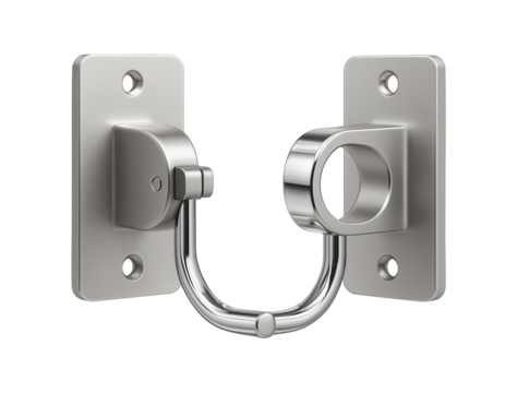 Swivel curtain rod brackets that allow curtains to be pulled aside fully, ideal for a sunlit apartment balcony.