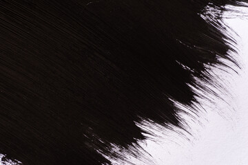 黒色の絵具の模様	