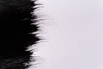黒色の絵具の模様	