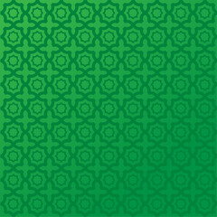 green seamless pattern with circles