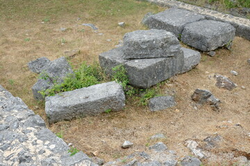 Municipium Flavium Fulfinum . Forum Fulfinum . Roman Settlement in the bay Sepen near Omisalj . Island Krk . Croatia
