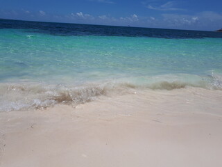 tropical beach in caribbean
