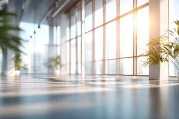 Bright, modern sustainable Office Interiors with Natural Light and Greenery 