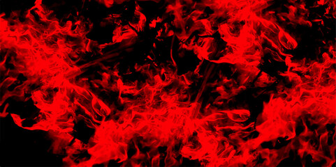 Decorative red panoramic background texture. Old vintage distressed bright red paper illustration. Defocused Lights and Dust Particles. Red grunge watercolor Grunge marbled pattern and fire paint brus