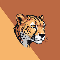 vector illustration of a leopard