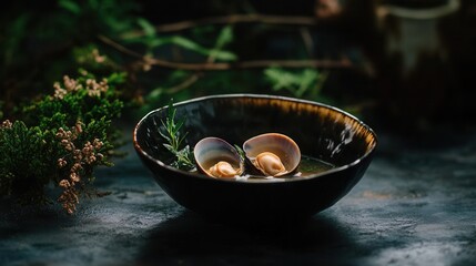Delicious clam seafood soup recipe gourmet restaurant dish culinary arts photography food
