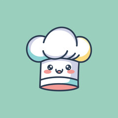 vector illustration of a cartoon chef hat