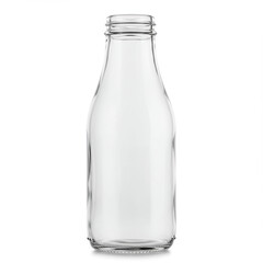 bottle of milk isolated on white