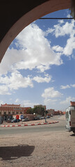 Blue Sky Adorned with White Clouds
