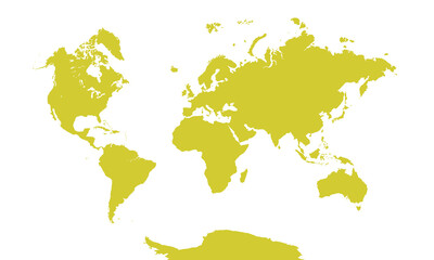 World Map, sign silhouette. World Map Globe. Vector Illustration isolated on transparent background.