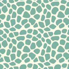 Obraz premium Abstract modern giraffe seamless pattern. Animals trendy background. Colorful decorative vector stock illustration for print, card, postcard, fabric, textile. Modern ornament of stylized skin.