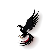 Obraz premium Modern eagle icon with bold clean shape high resolution image