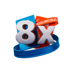 3D Seal - Installment Payment on Credit and Debit Cards - PNG