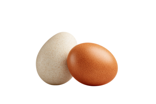 PNG Brown and white eggs on black background highlighting natural texture