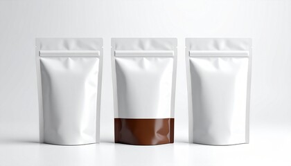 Blank Packaging Mockup with White, Brown, and Studio.