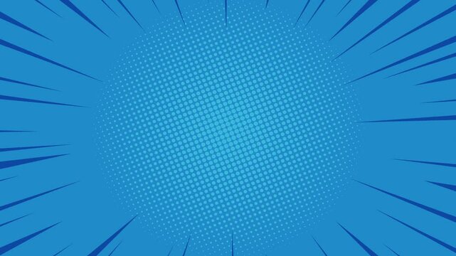 Expression balloon pop art style 4k video Animation | 4k animated radial rays and dots pattern | Motion graphics and digital composition | Vintage pop art background | Comic background animation 