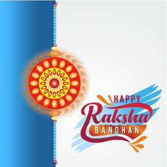 Brother and Sister Cartoon Style Vector for Raksha Bandhan Greeting