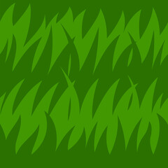 Lush green blades pattern suitable for backgrounds, banners, or as a decorative grassy element in ecological themed designs.