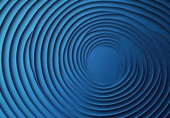 Modern blue abstract background, the look of stainless steel, circular lines on a blue background