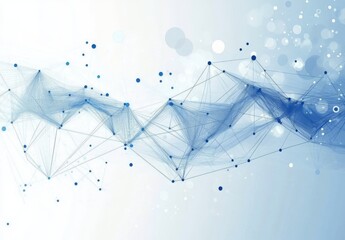 Modern professional blue vector Abstract Technology business background with lines and geometric shapes