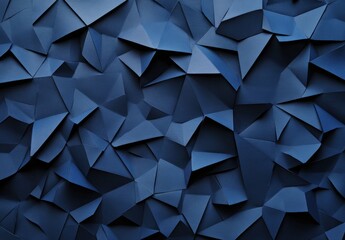 Modern simple dark navy blue background with overlap triangle layers. Blue abstract background with blank space for text. Modern element for banner, presentation design and flyer