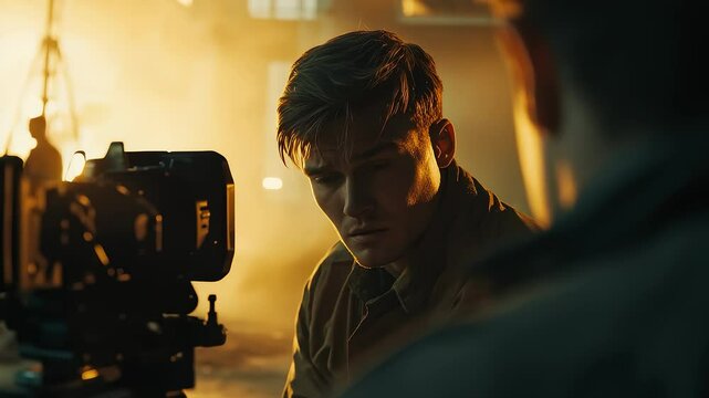 Actor Focuses on Tense Atmosphere on Set