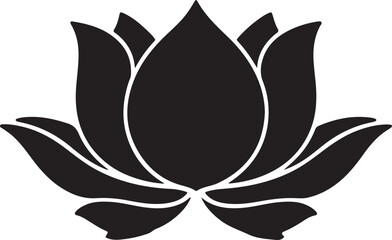Lotus Flower Silhouette