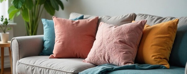 Luxurious Plush Cushion for Relaxing Living Room Comfort; Adds Style and Warmth to Home Decor, Available in Diverse Colors and Patterns