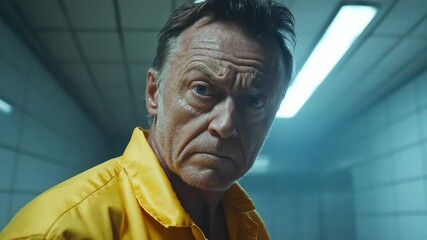 Gazing Ahead Eyes Full of Determined Power