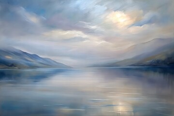 Fototapeta premium Layered Neutral Circles – 16K Abstract Minimalist Painting for Japandi & Modern Wall Art