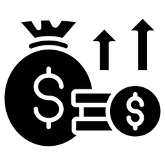 Revenue glyph icon