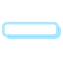 Neon Frame Button Text Box
