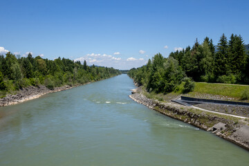 View of the Salzach River. A lovely summer day. Puch Urstein © Bojan