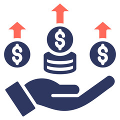 Competitive Advantage glyph color icon