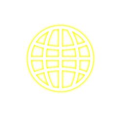 Neon Website Icon Illustration