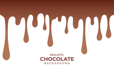Vector Realistic Chocolate Background Wallpaper