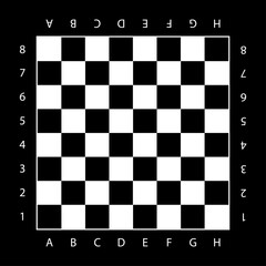 Chessboard displayed on a black background for a strategic game night