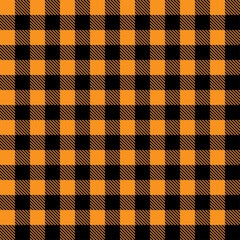 Bold orange and black checkered pattern for seasonal decor and design projects