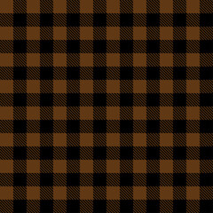 Pattern of alternating black and brown squares on a textured fabric background