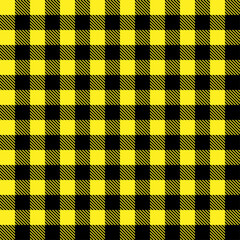 Bold black and yellow checkerboard pattern creates a striking visual effect in design