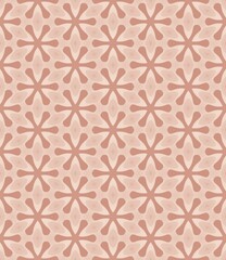 Pink floral seamless pattern illustration for vintage fabric, paper, or textile design
