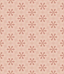 Vintage floral seamless pattern design for wallpaper, fabric, or textile decor