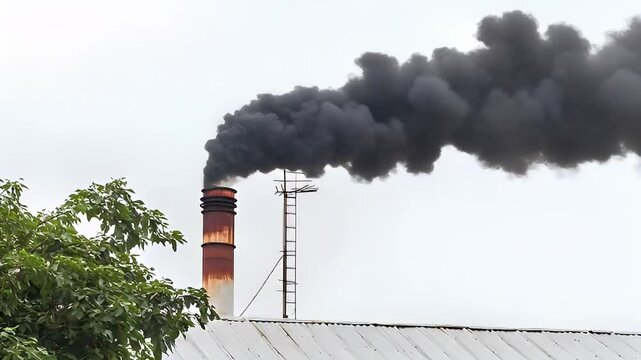 Smokestack pollution