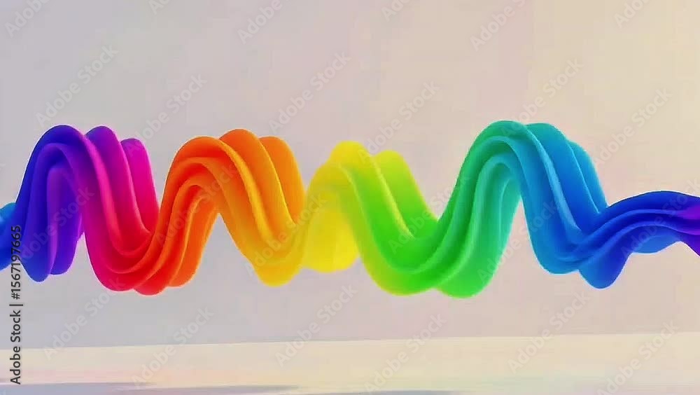 Poster colorful fluid swirl: a dynamic and fluid swirl of vibrant, rainbow-colored elements, creating an ey